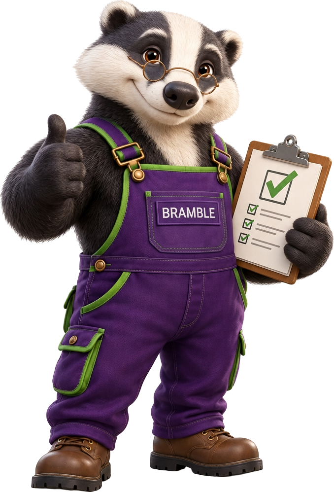 Bramble the badger